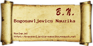 Bogosavljevics Nauzika névjegykártya